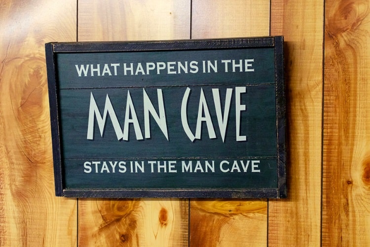 Man cave door sign